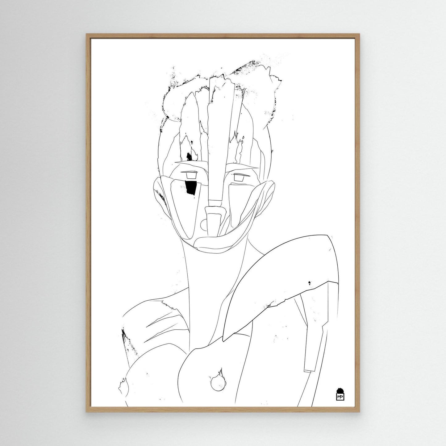 COURTESAN FACE OUTLINE