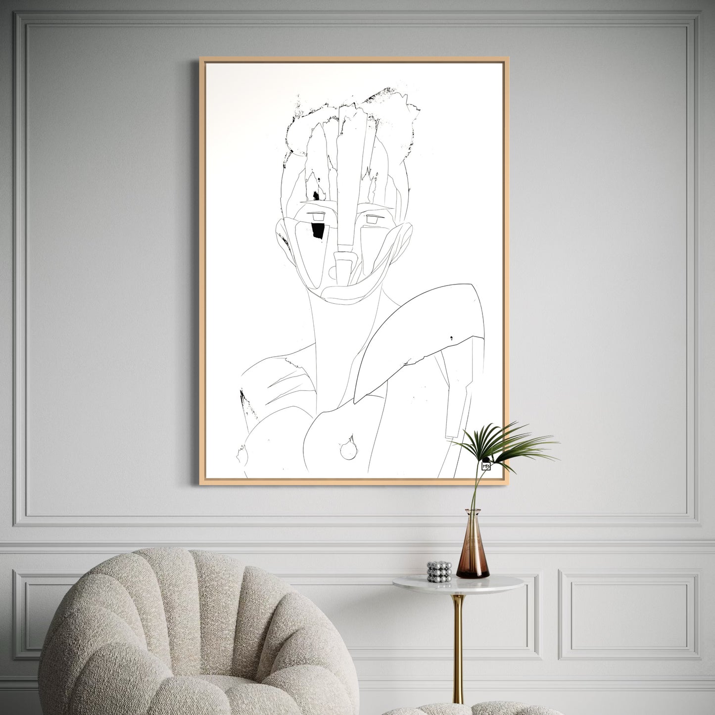COURTESAN FACE OUTLINE▪️➰