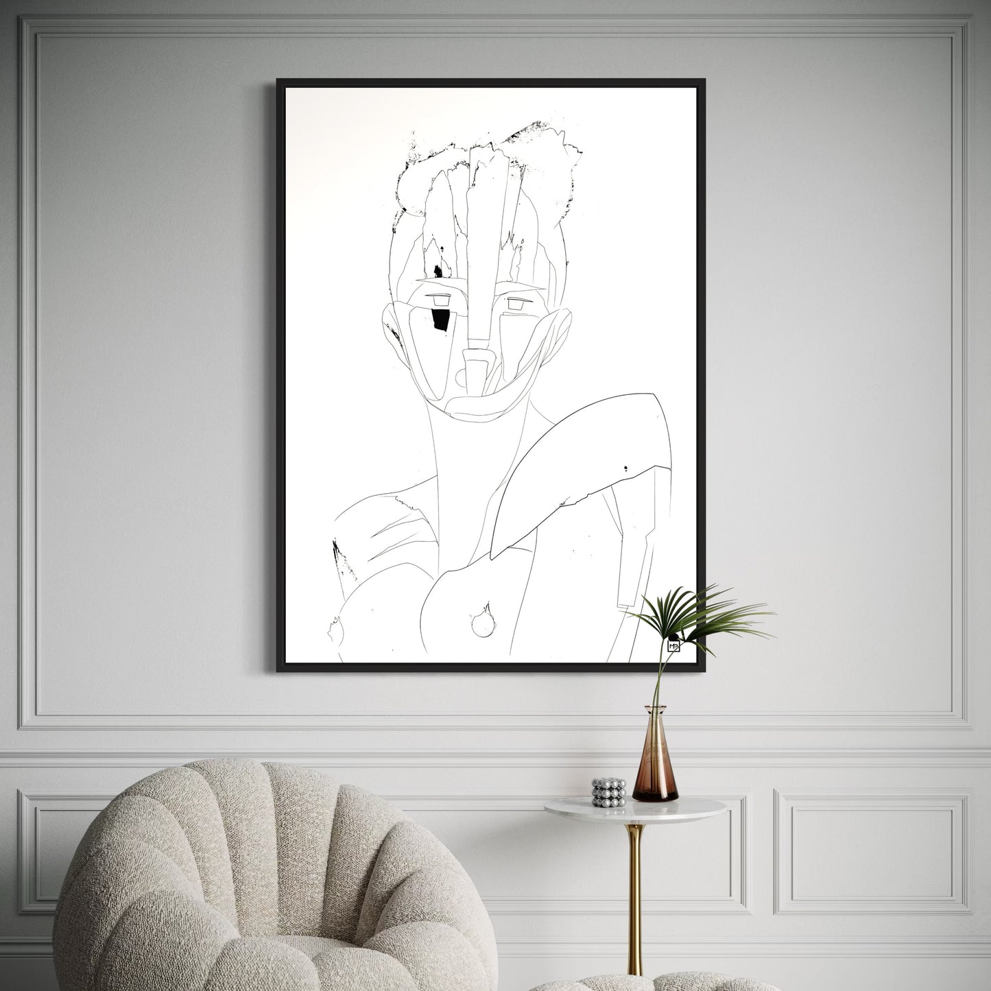 COURTESAN FACE OUTLINE▪️➰