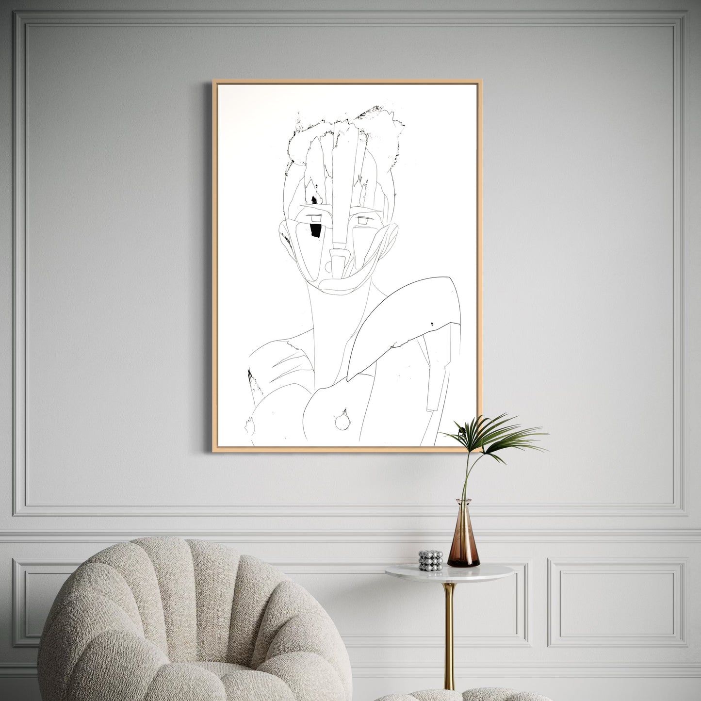 COURTESAN FACE OUTLINE▪️➰