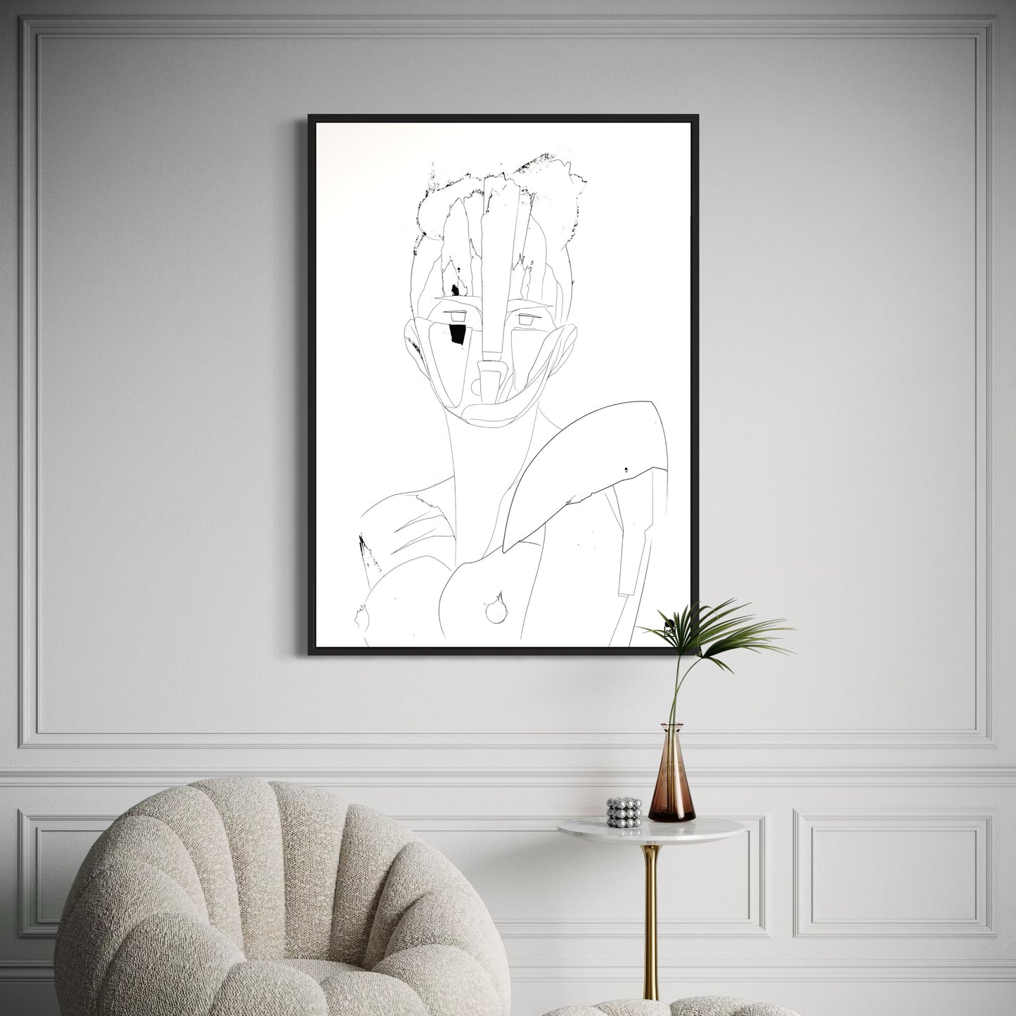 COURTESAN FACE OUTLINE▪️➰