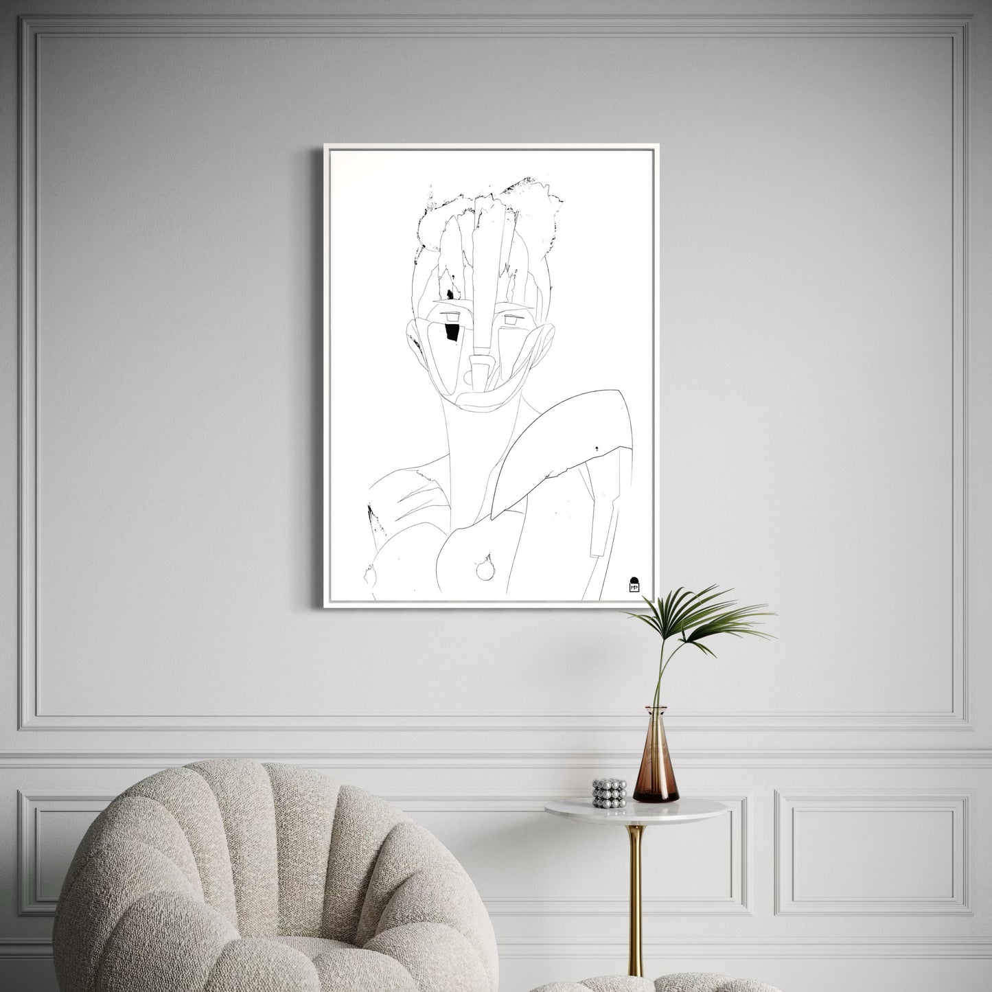 COURTESAN FACE OUTLINE▪️➰