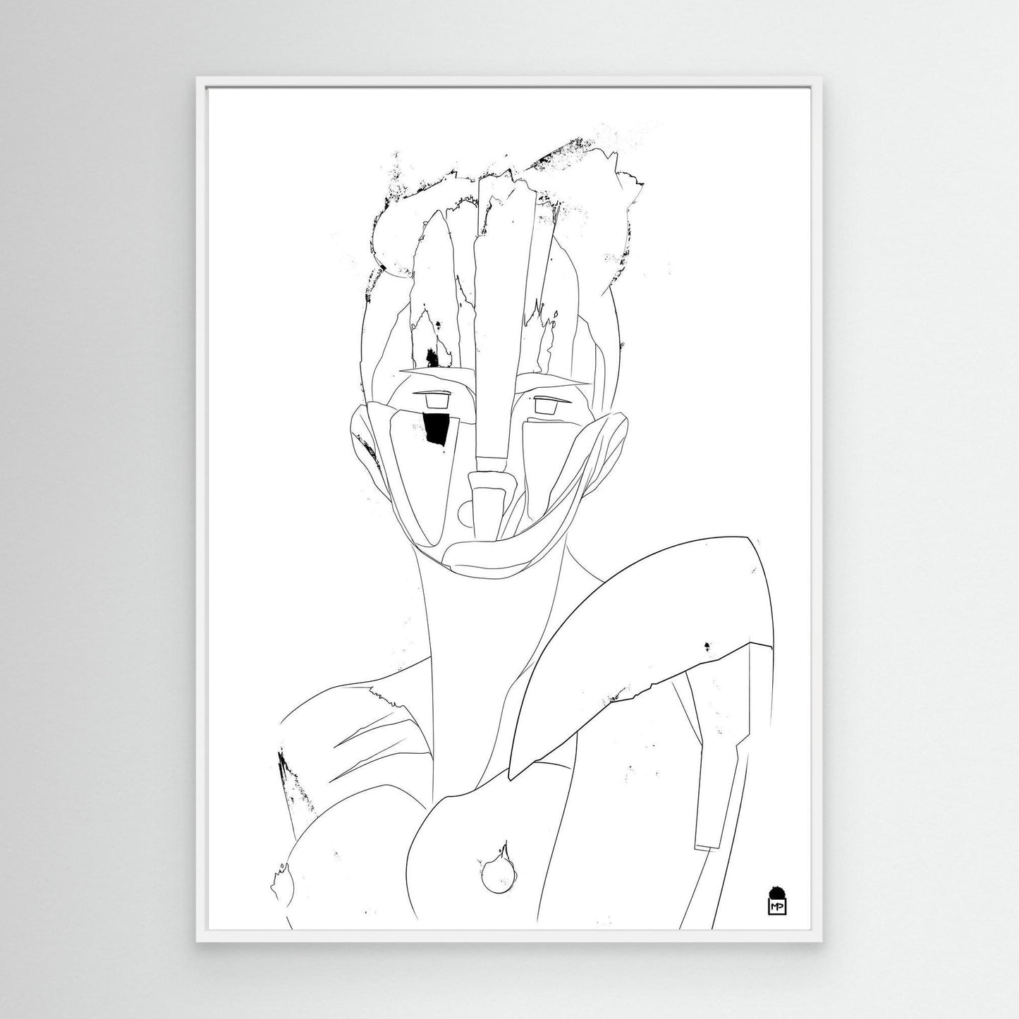 COURTESAN FACE OUTLINE