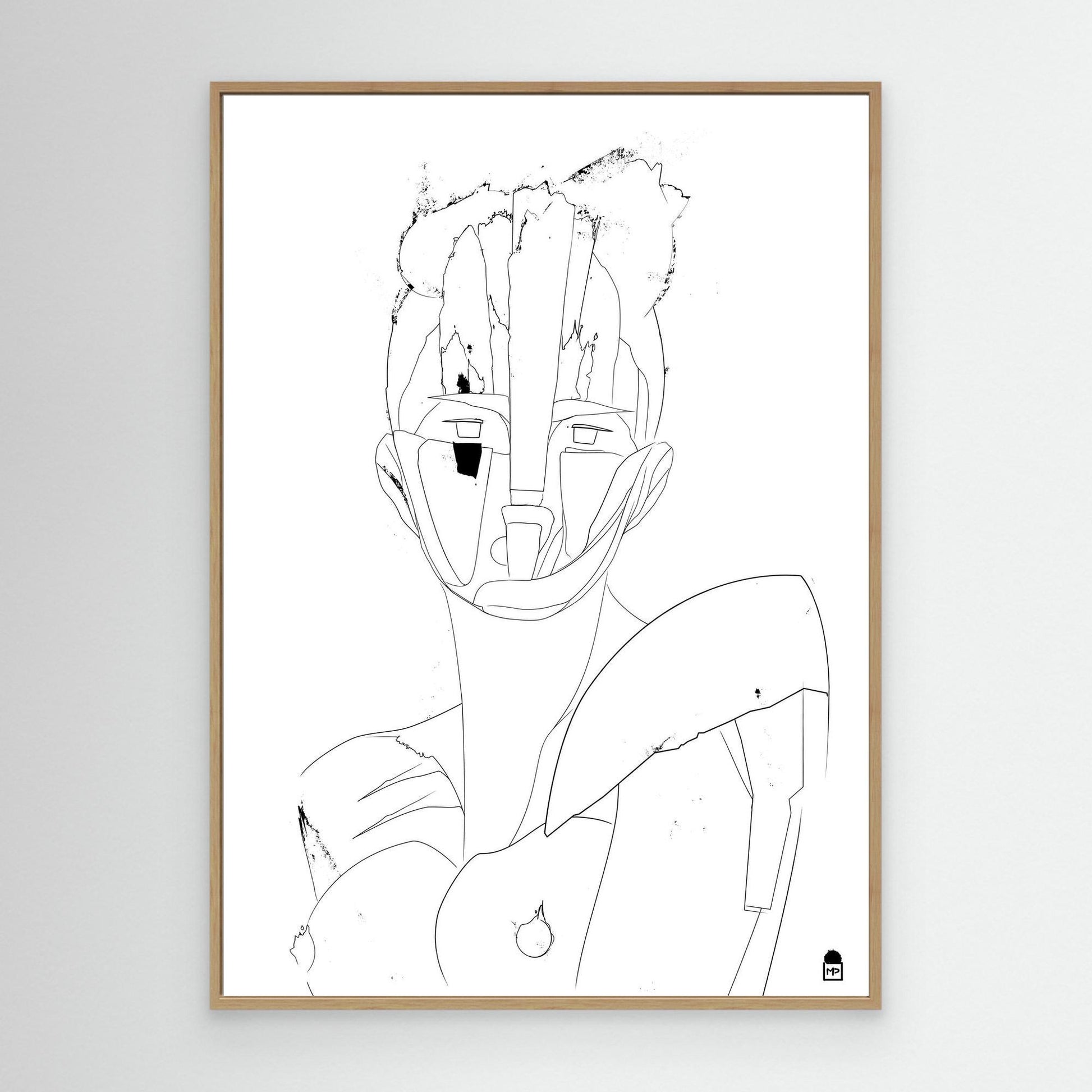 COURTESAN FACE OUTLINE