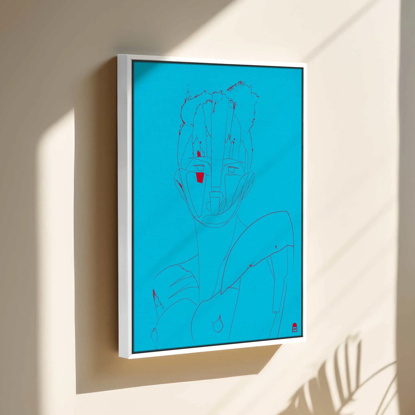 Courtesan Face Cyan Printumo