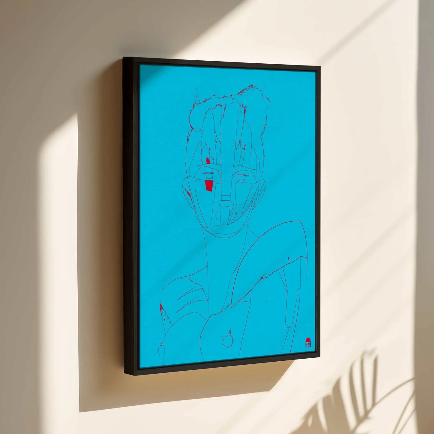 Courtesan Face Cyan Printumo