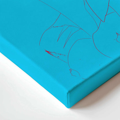 Courtesan Face Cyan Printumo