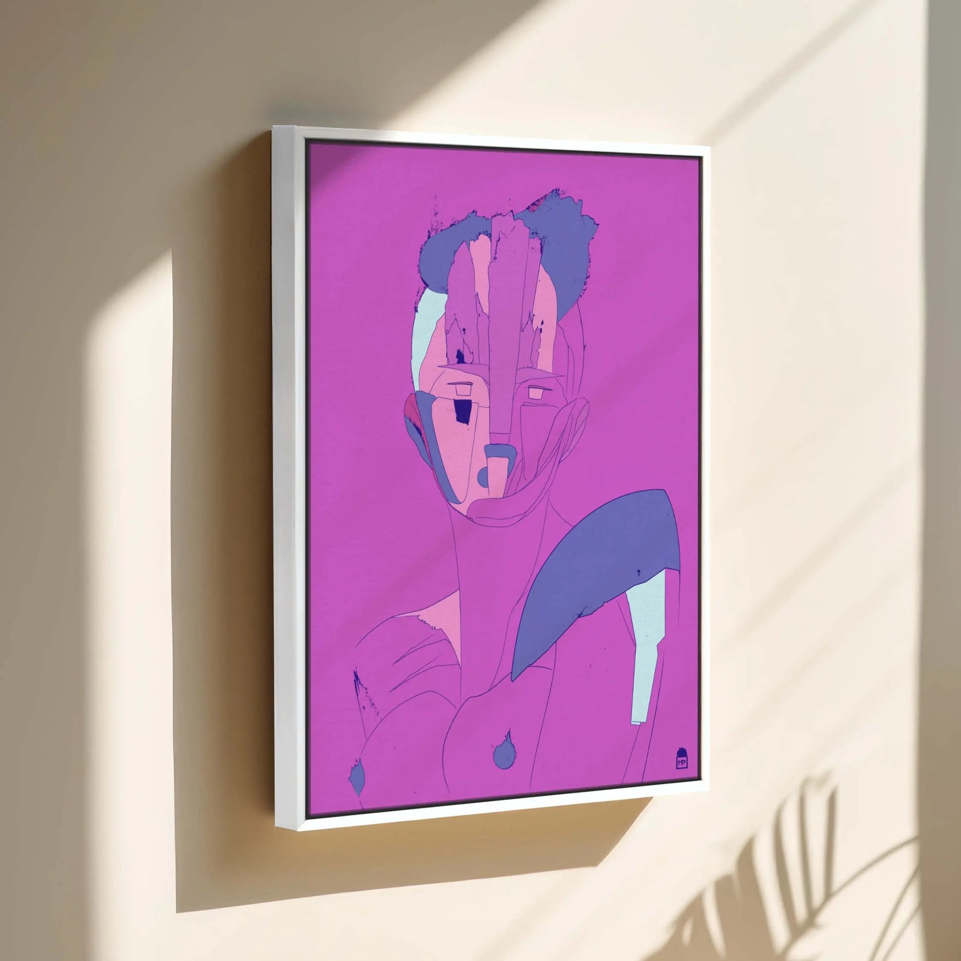 Courtesan Face Purple Printumo