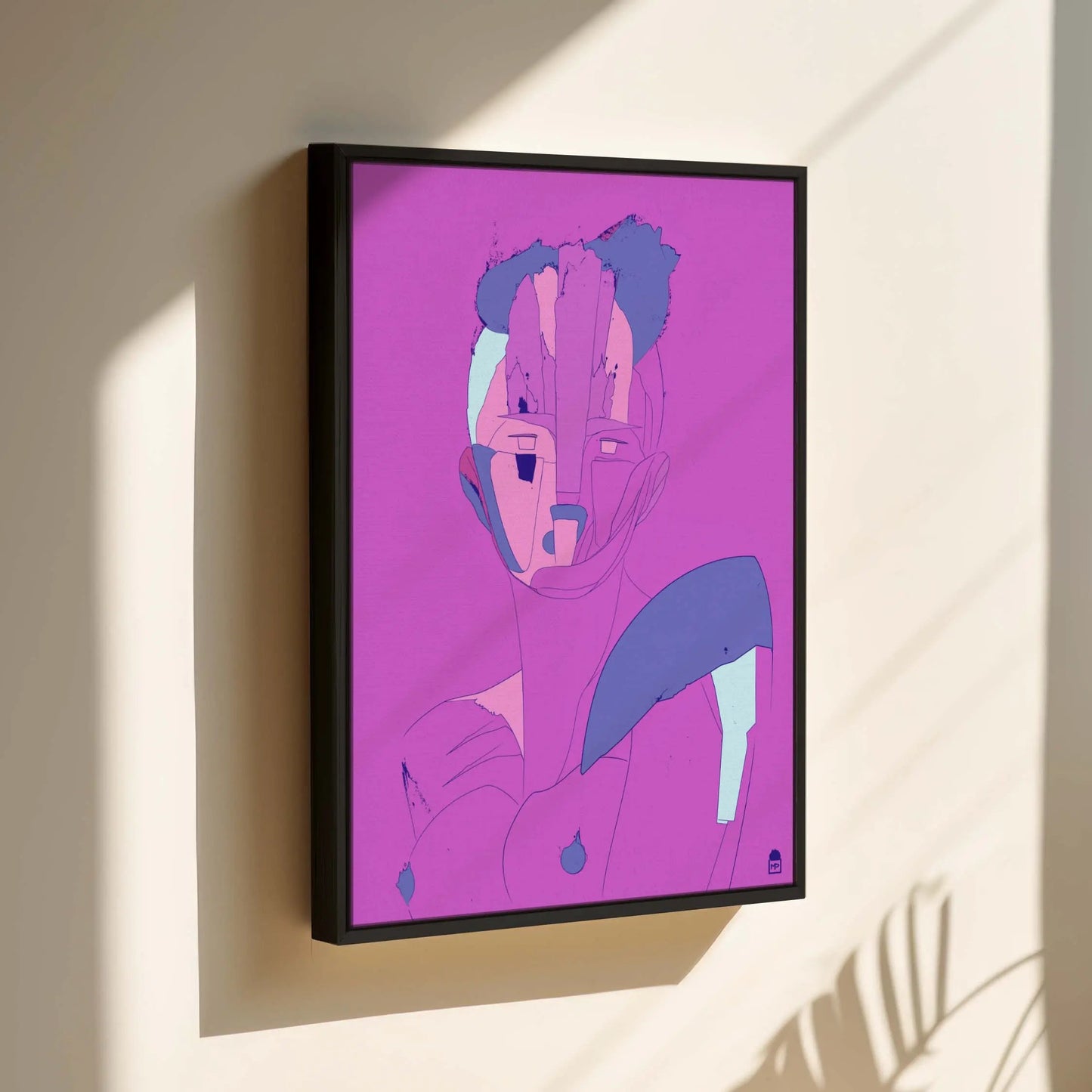 Courtesan Face Purple Printumo