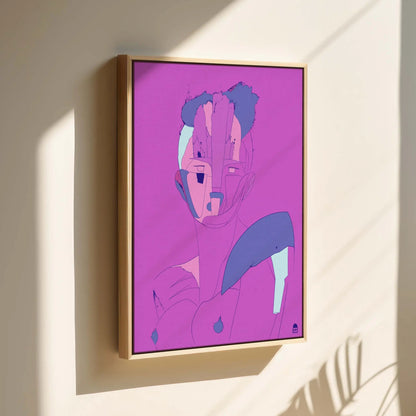 Courtesan Face Purple Printumo