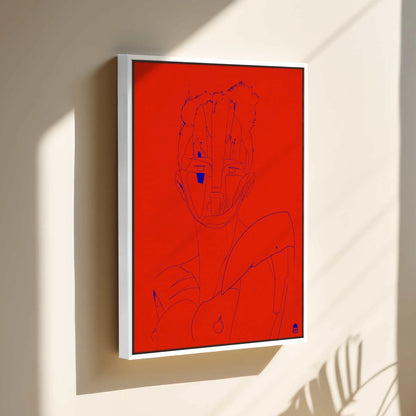 Courtesan Face Red Printumo