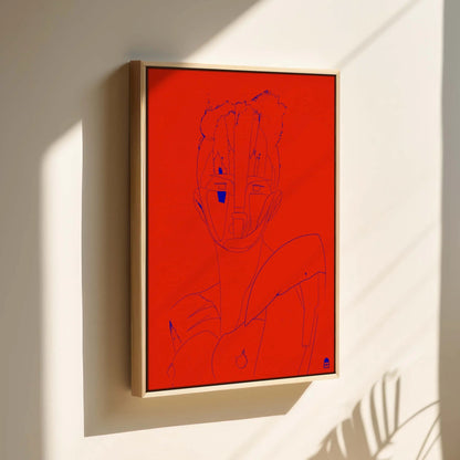 Courtesan Face Red Printumo