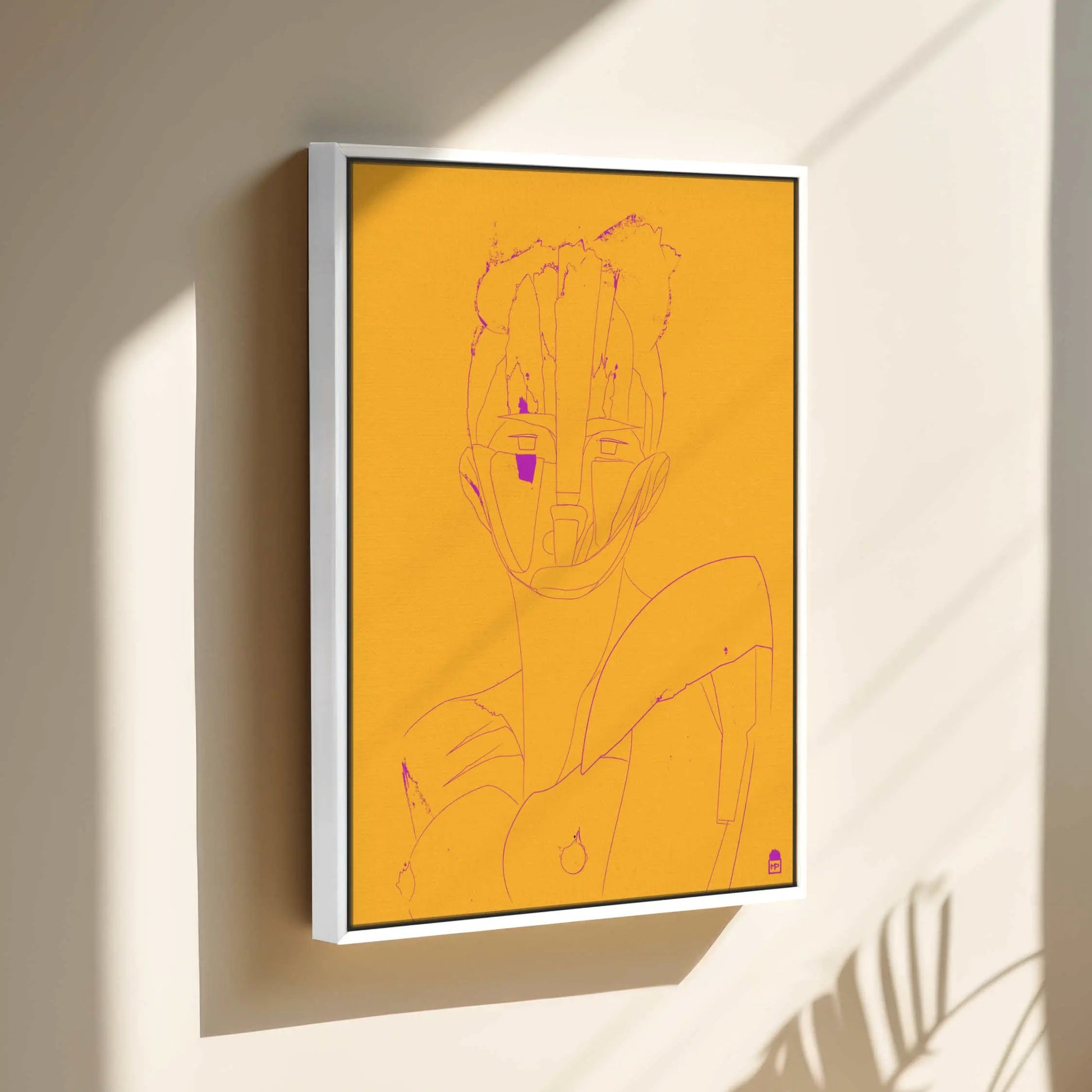 Courtesan Face Yellow Printumo