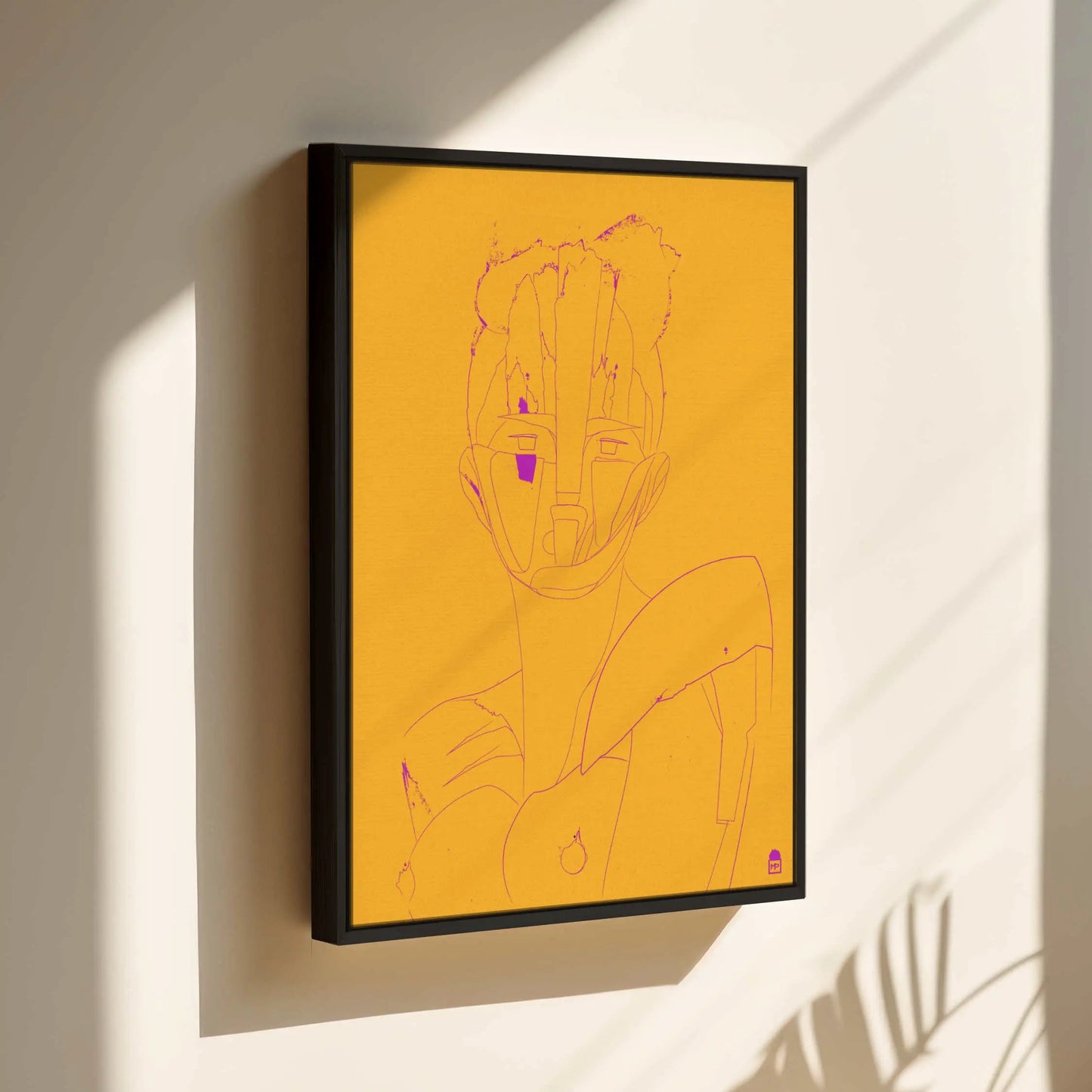 Courtesan Face Yellow Printumo