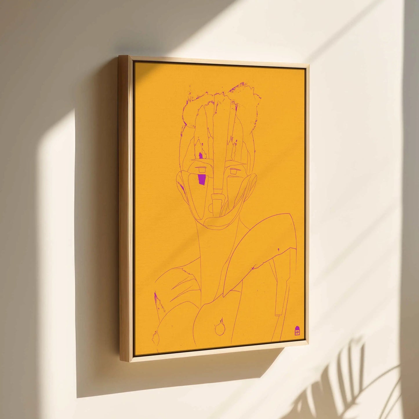 Courtesan Face Yellow Printumo