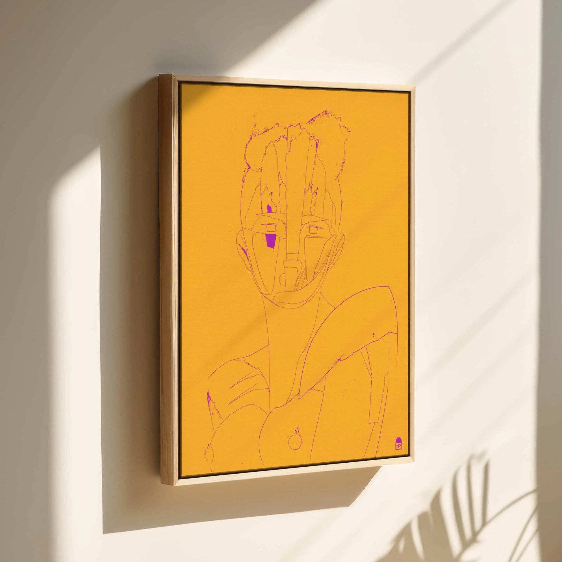 Courtesan Face Yellow Printumo