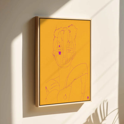 Courtesan Face Yellow Printumo