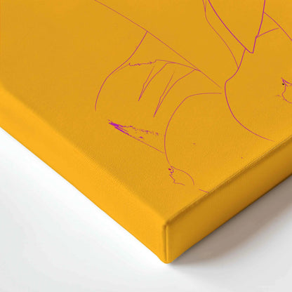 Courtesan Face Yellow Printumo