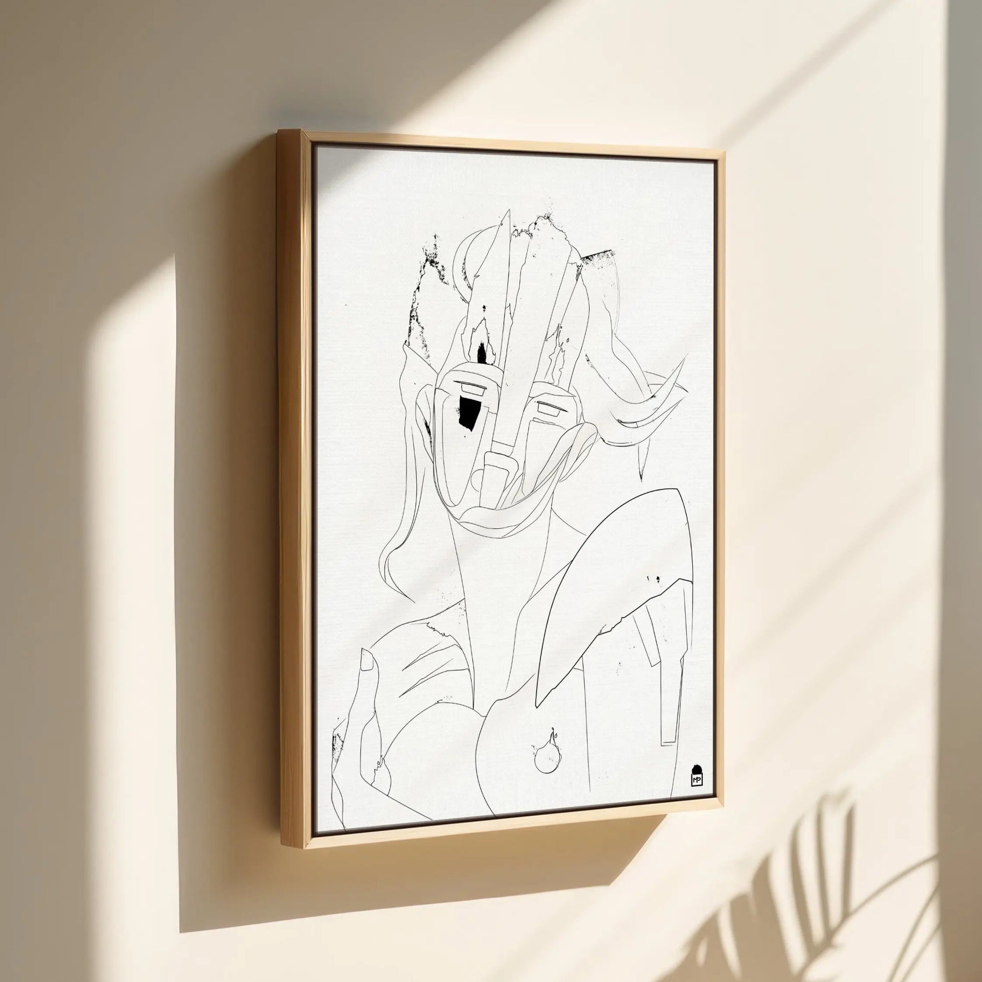 Madone Face Outline Printumo