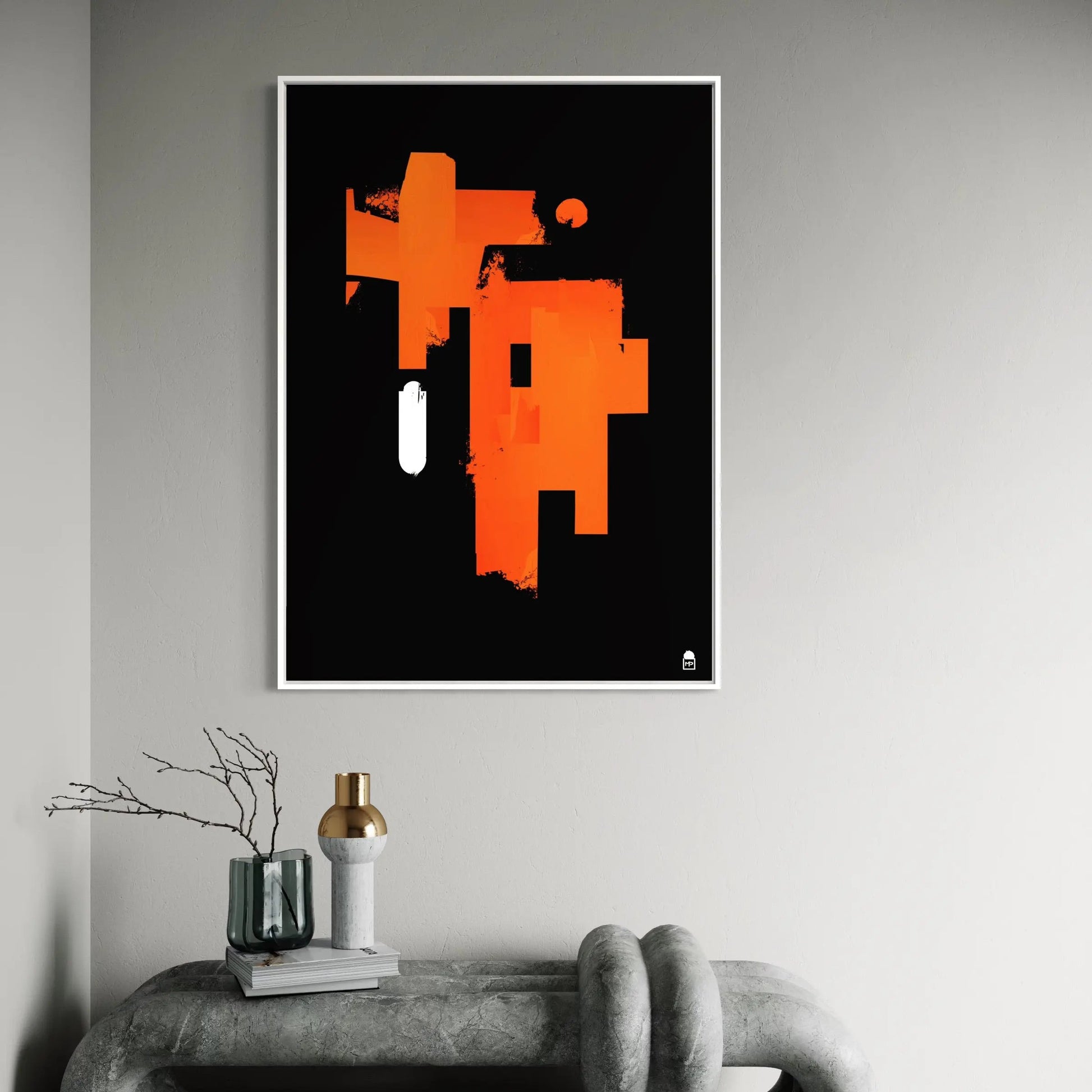 Colorful abstract artwork evoking the dynamics of forms and visual intensity.