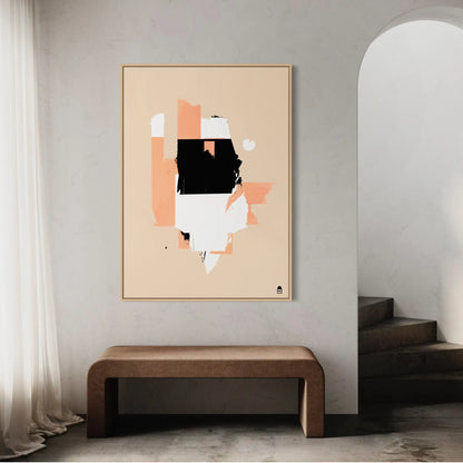 Colorful abstract painting expressing spontaneous and decorative movement.