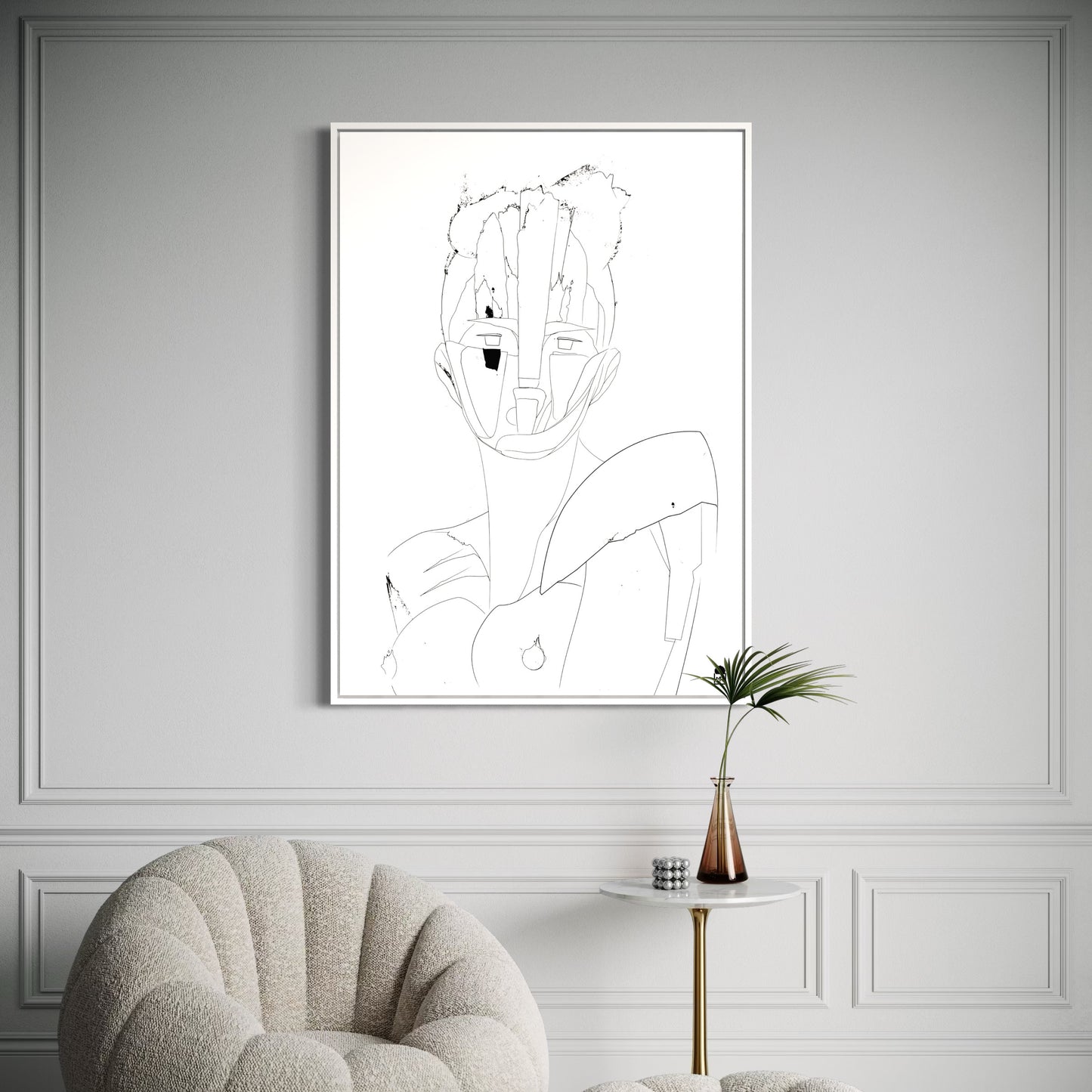 COURTESAN FACE OUTLINE▪️➰