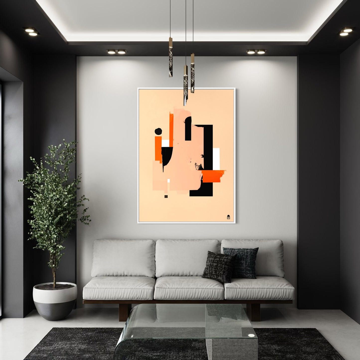 DUO DE COULEURS ABSTRAIT #2▪️🔸