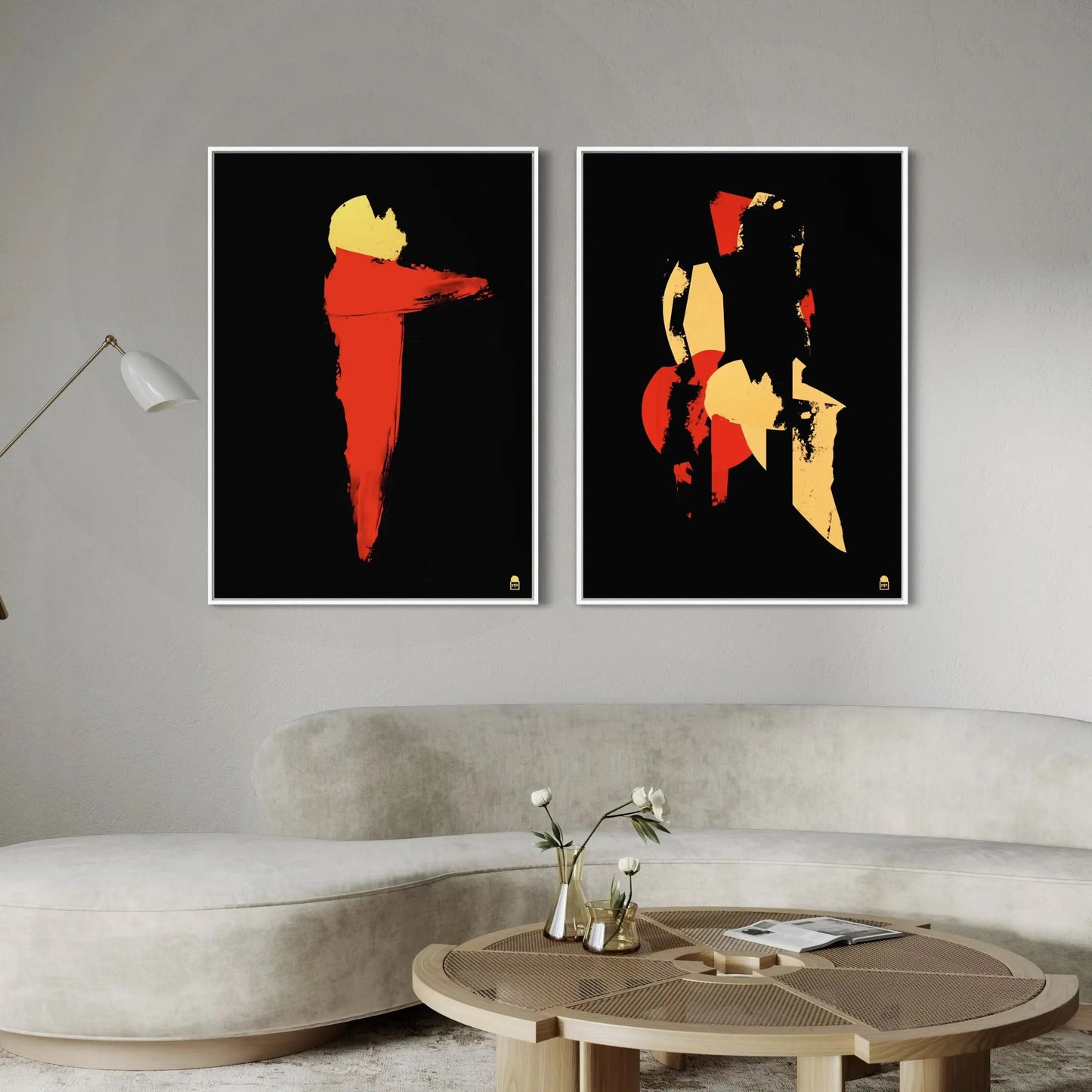 Colorful abstract artwork that brings strength and energy to wall decoration.