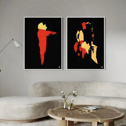 Colorful abstract artwork that brings strength and energy to wall decoration.