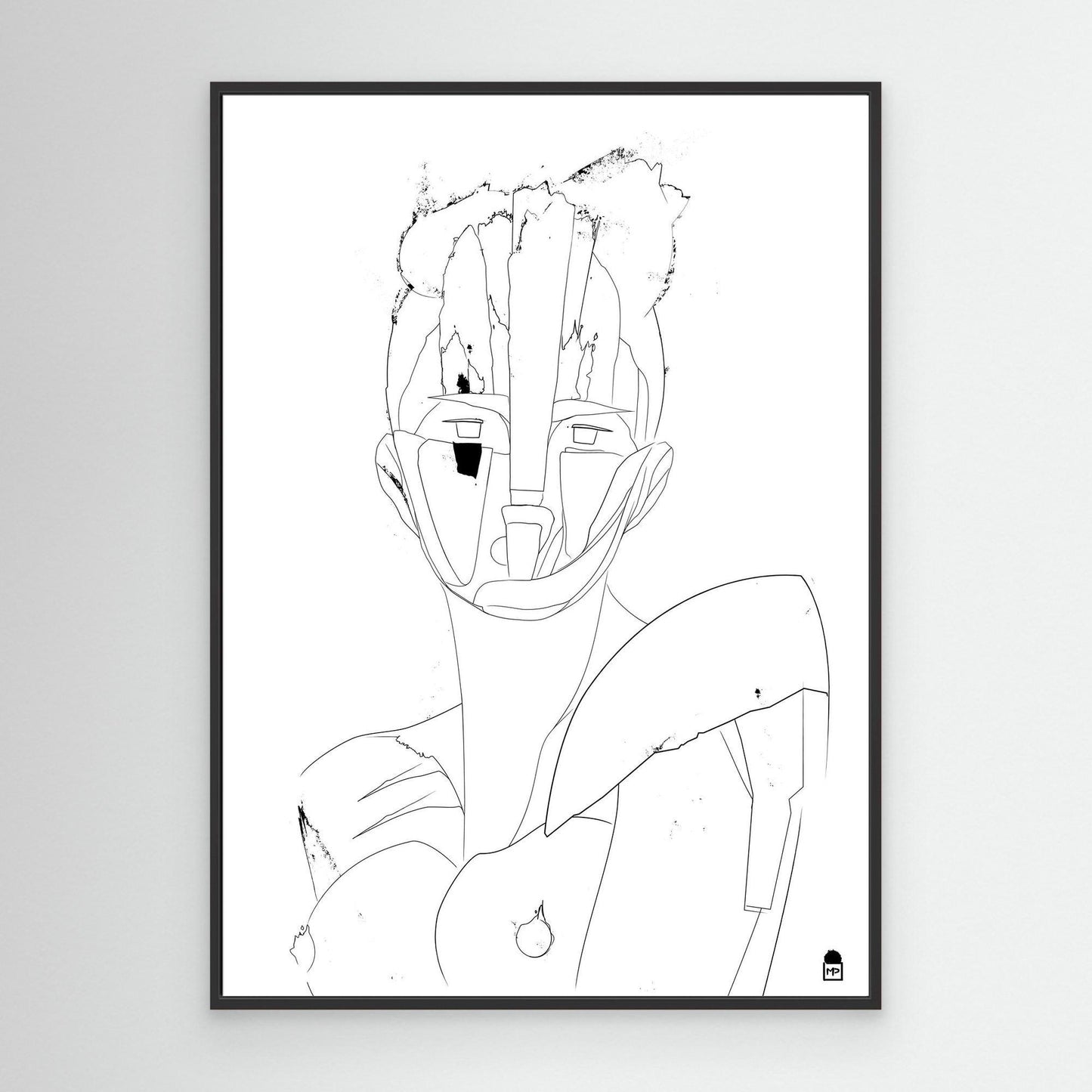 COURTESAN FACE OUTLINE