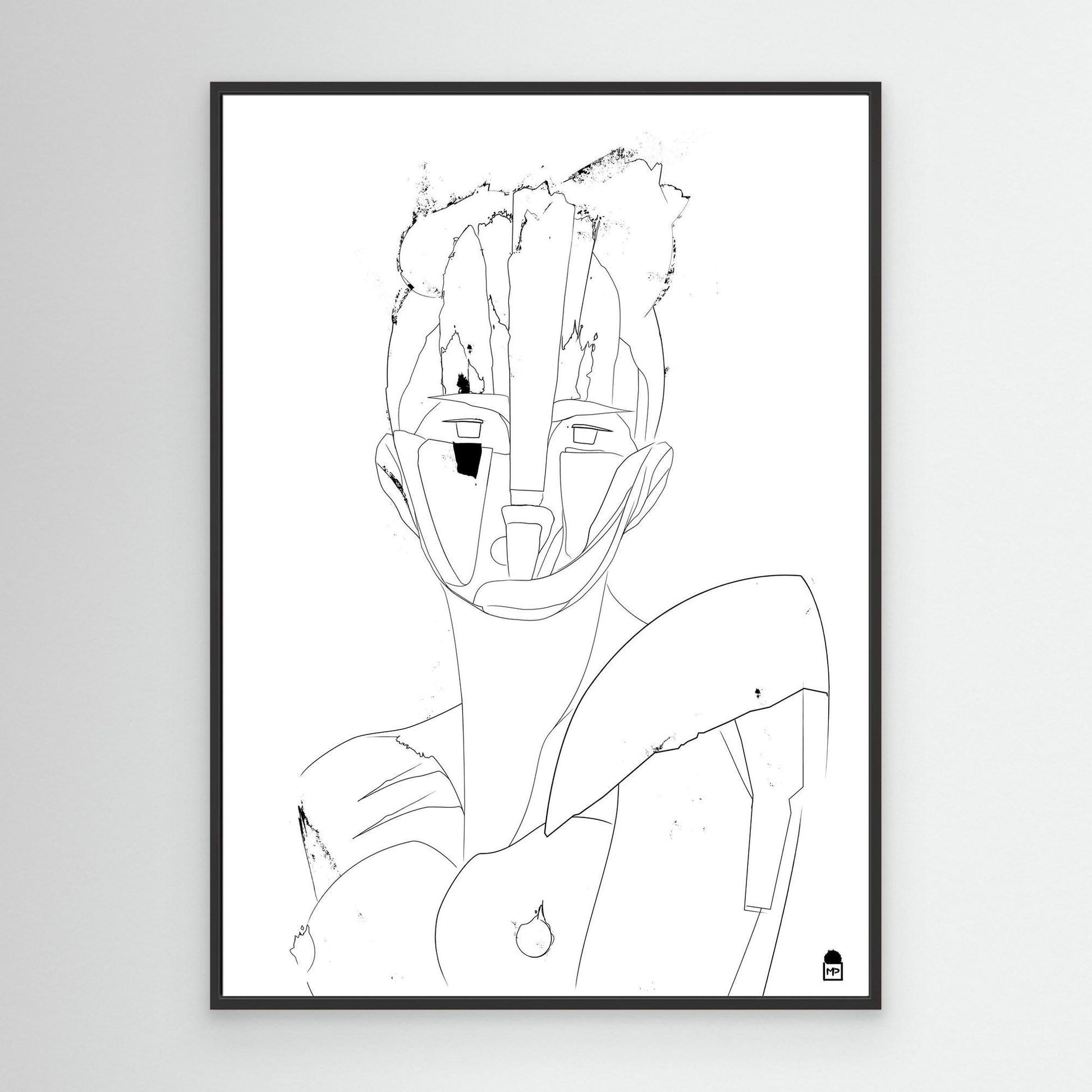 COURTESAN FACE OUTLINE